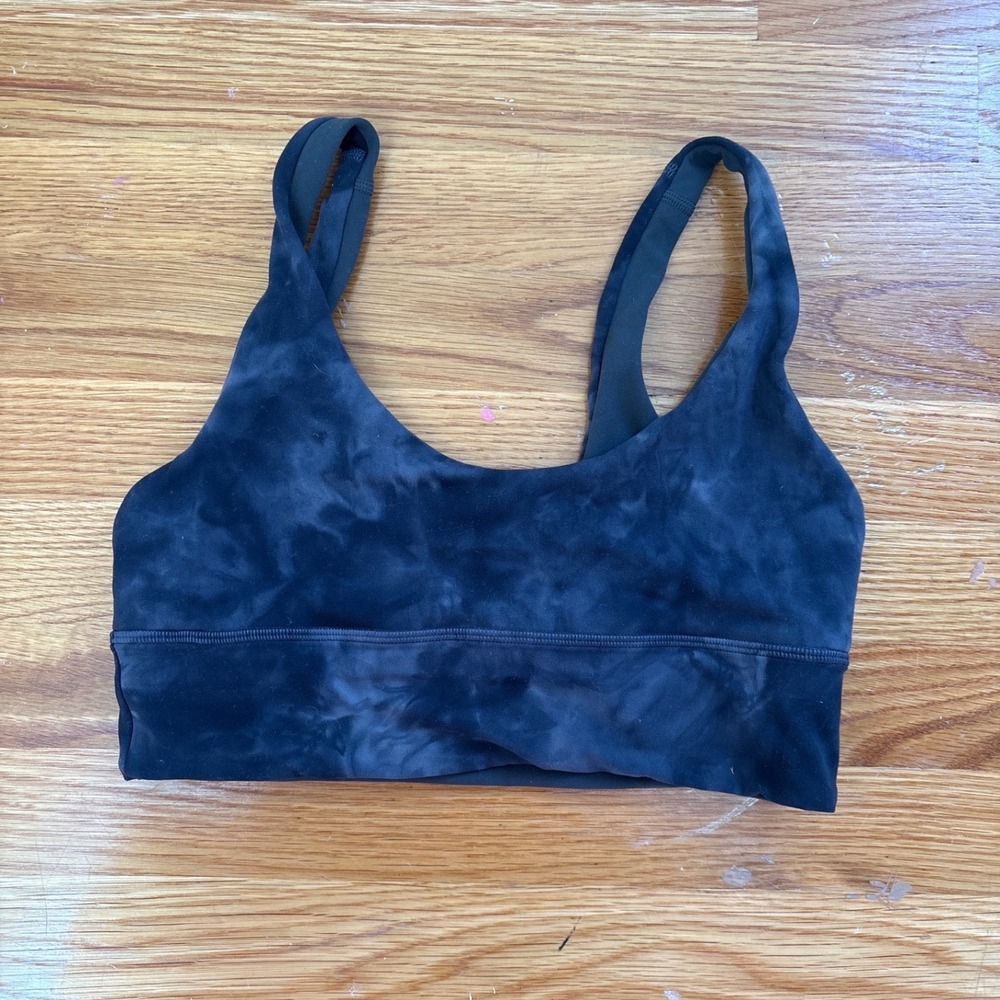 Lululemon‎ Align Reversible Bra Black Diamond Dye Graphite Grey Bronze Green